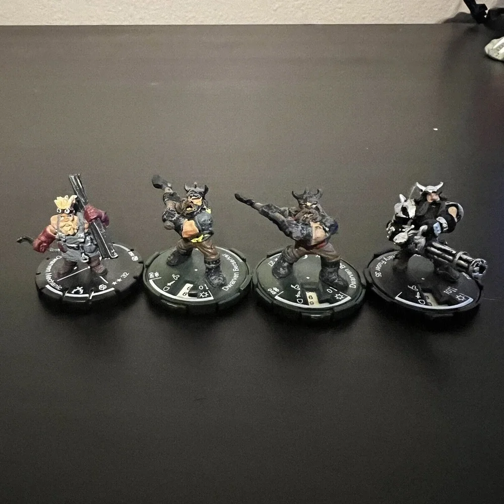Mage Knight Goblin Runner Dwarven Golem Mud Lot of 11 D&D Pathfinder RPG 2003‎